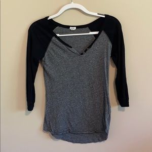 elbow length sleeve garage baseball shirt